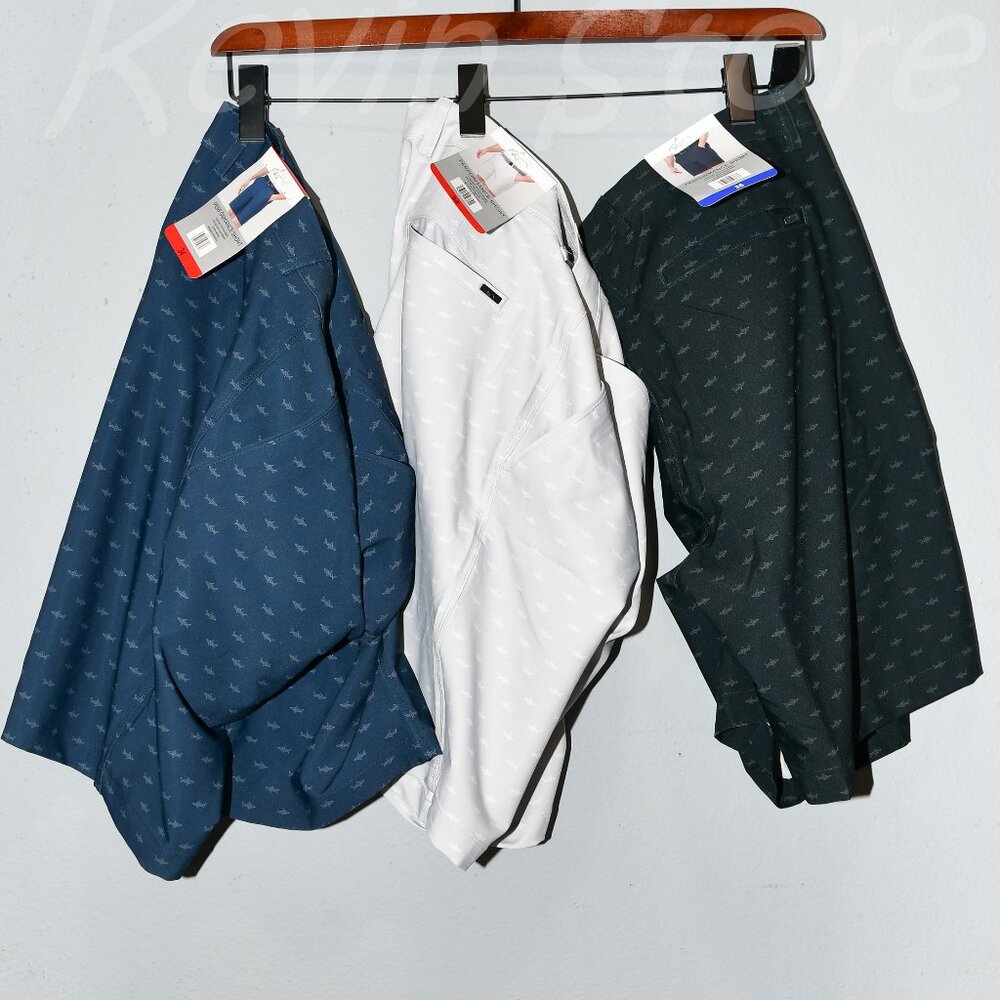 3 pairs -Greg Norman printed‎ performance shorts